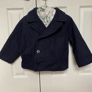 Ralph Lauren Navy wool pea coat